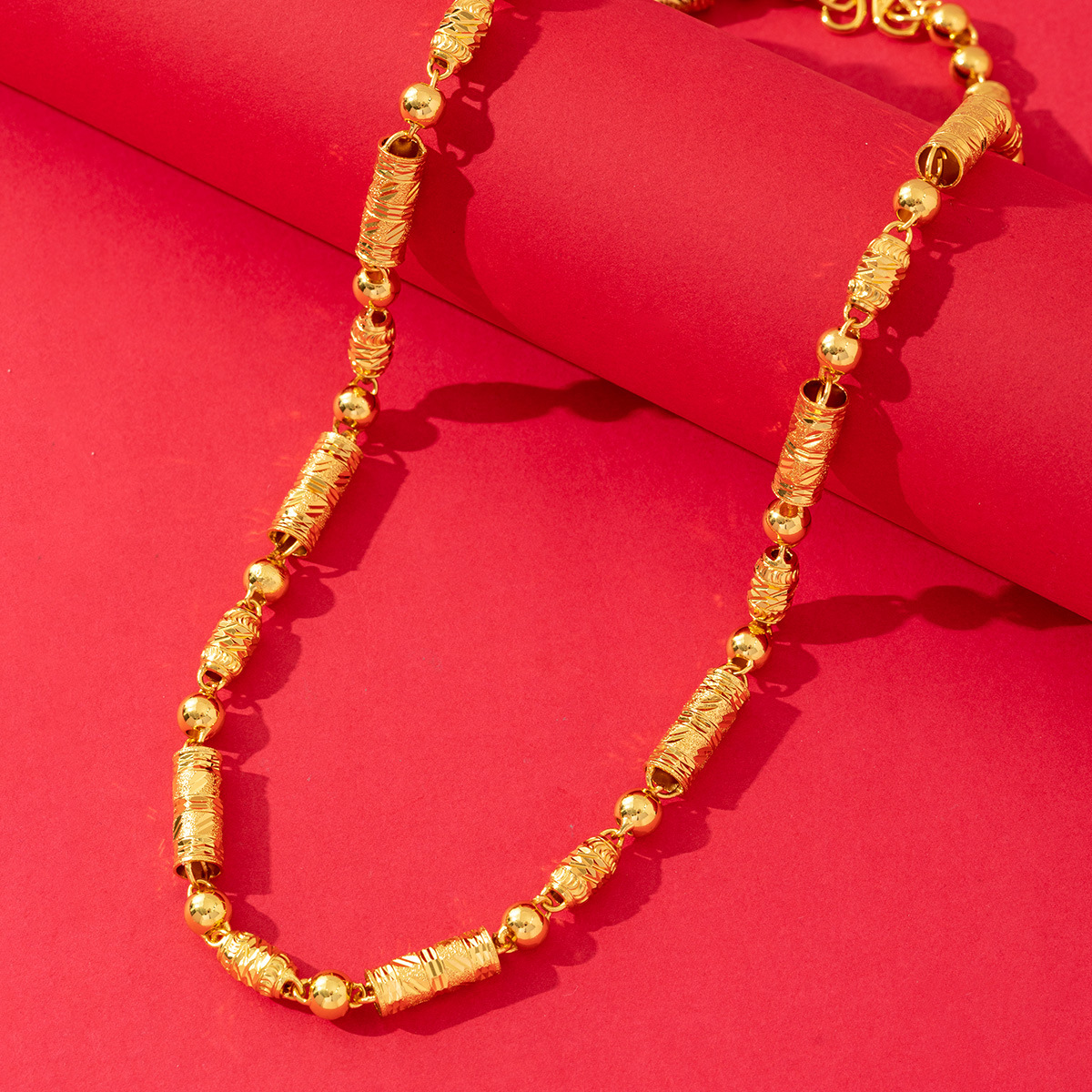 项链/珍珠/天然石项链/珍珠链条女款拼接气质/珍珠项链产品图