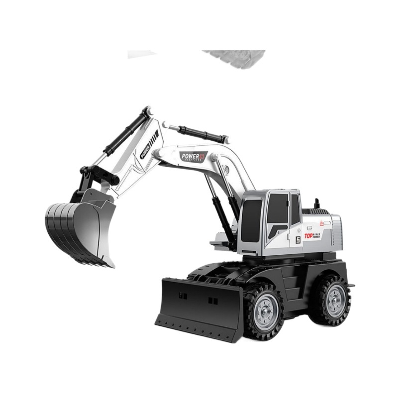 Alloy engineering vehicle, electric remote control excavator, 11-way excavator, truck, reciprocating bulldozer, inertial toy Item Picture