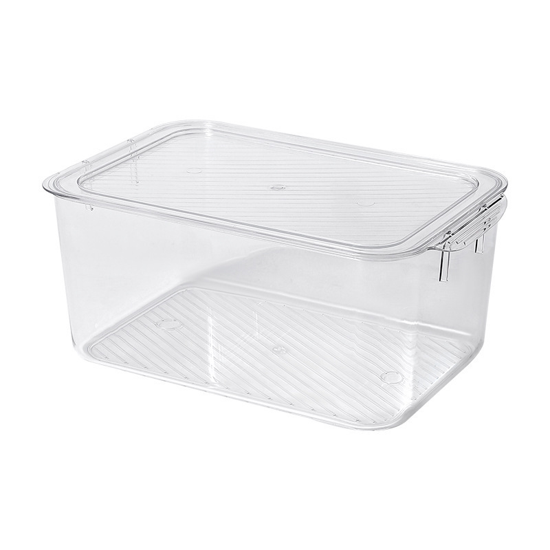 透明桌面收纳盒带盖子简约宿舍学生文具化妆品储物整理收纳箱