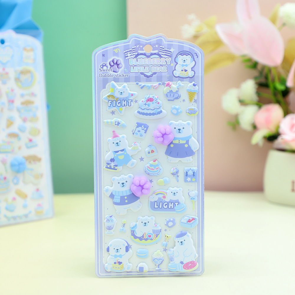 Sweetheart Workshop Sweetheart Cat Paw Bubble Stickers 3D Soft and Cute Bottom Three-dimensional Decorative Phone case stickers details Picture