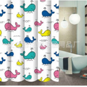 浴帘涤纶/浴室帘欧式/折叠浴帘/浴室帘peva/浴室帘女人简约产品图