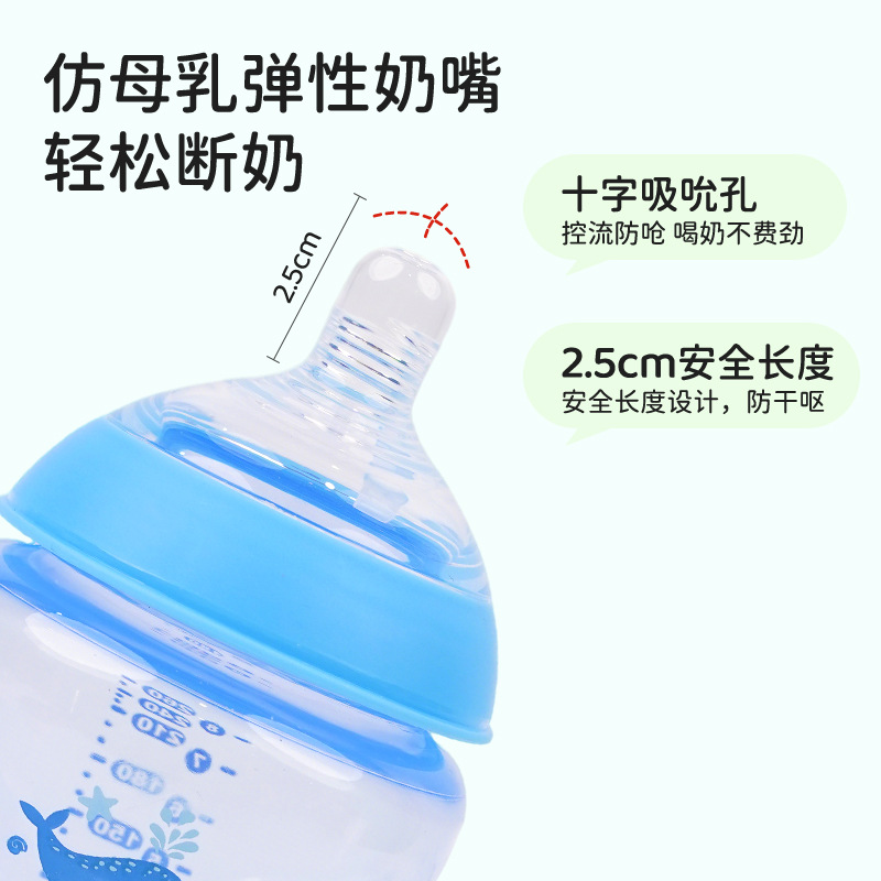 Baby bottles, pp baby bottles, baby anti-choking and shock-resistant small baby bottles, cross-border wholesale 7-piece sets from baby and maternal products manufacturers Specification image