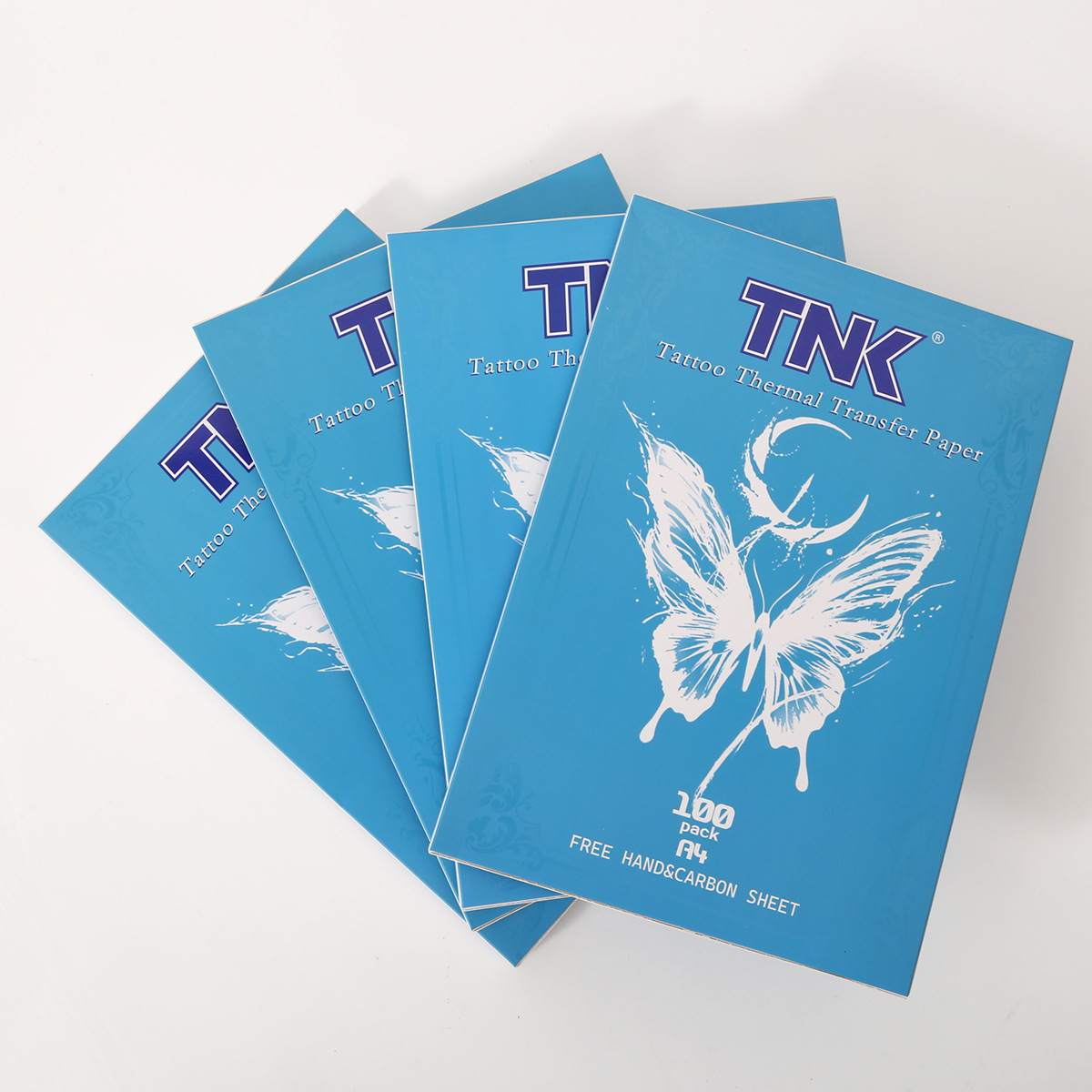 高清线条蓝色纹身转印纸写实图案清晰刺青打印手描机转复印纸器材