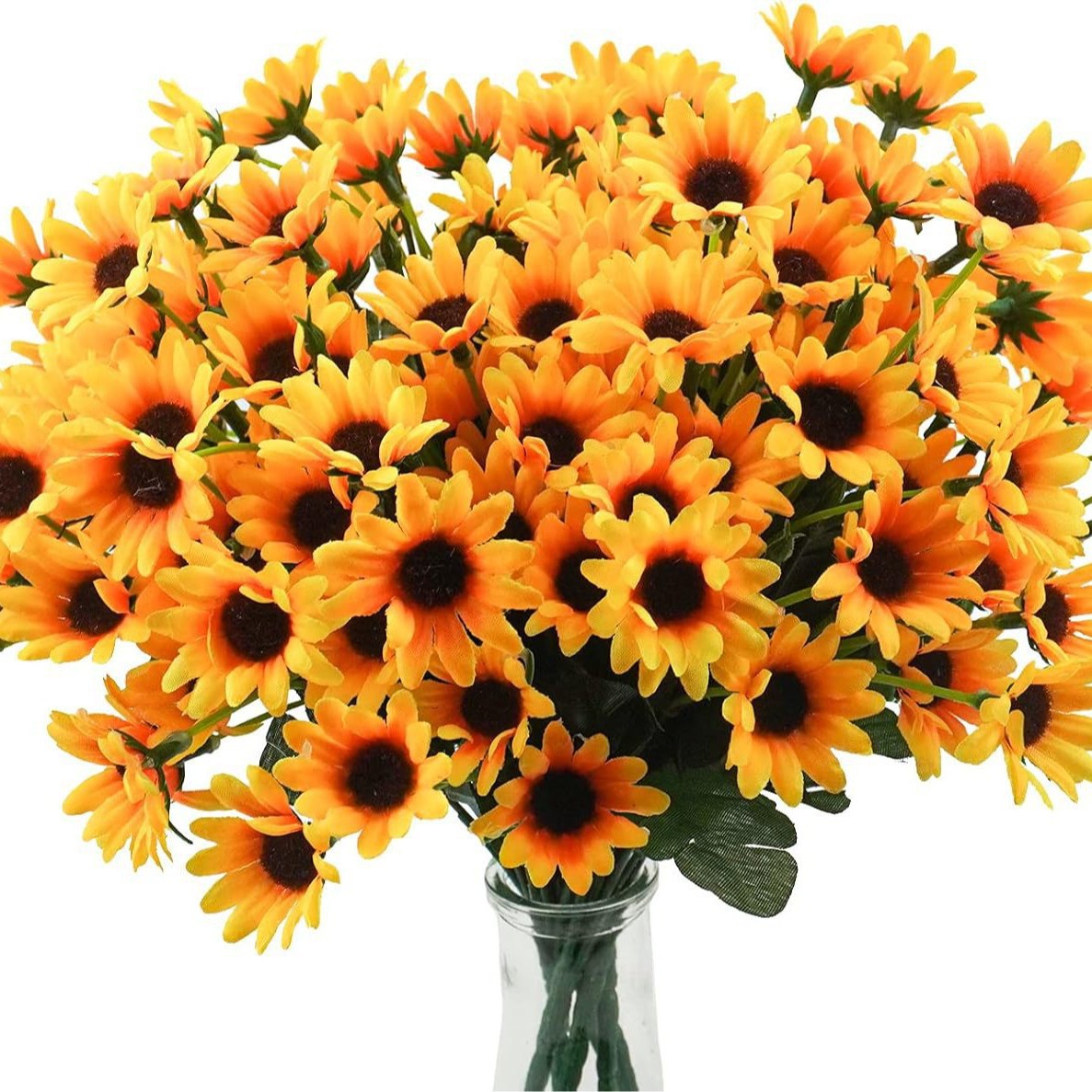 Cross-border artificial sunflowers, sunflower artificial flowers, small sun home, hotel, wedding decoration artificial flowers and artificial flowers wholesale - 5