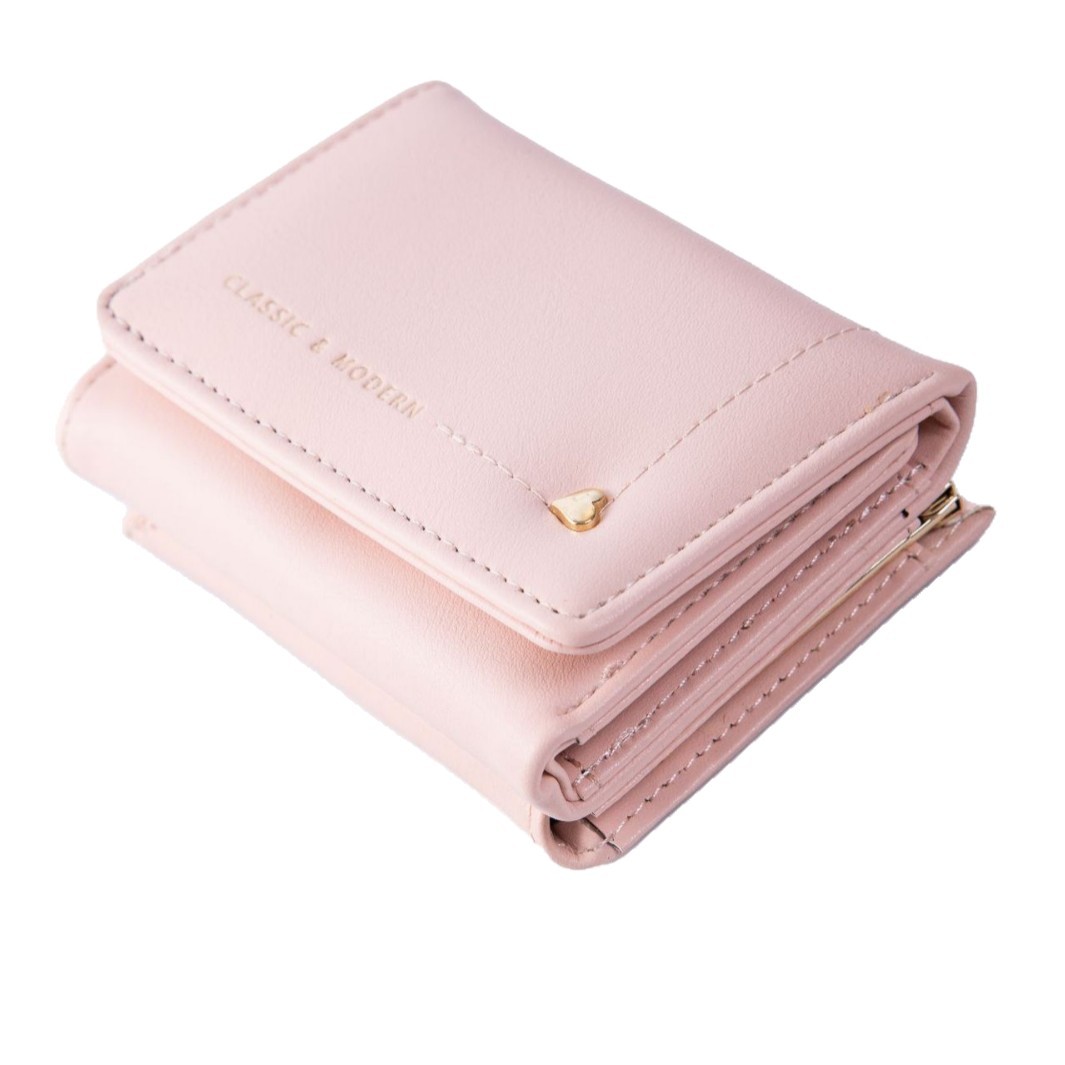 In-stock cross-border large-capacity PU short ladies' wallets, coin holders, wallets, girls' gift bags, student bags for storage Item Picture