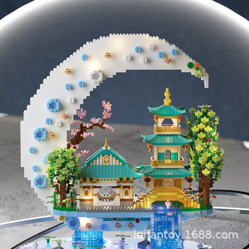 Wholesale of LEGO micro-diamond particle children's building models compatible with the building blocks and educational toys of the Palace of Coldness details Picture