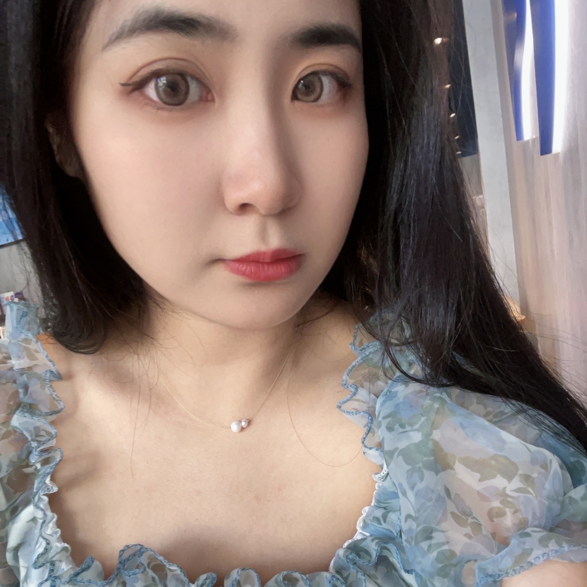 Korean minimalist style natural freshwater pearl necklace, feminine, niche design, versatile and high-end neckchain, collarbone chain Specification image