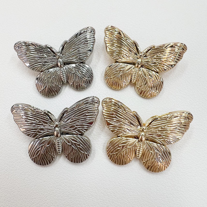 复古设计感线条蝴蝶胸针ins风小众服装包包装饰配件合金别针批发