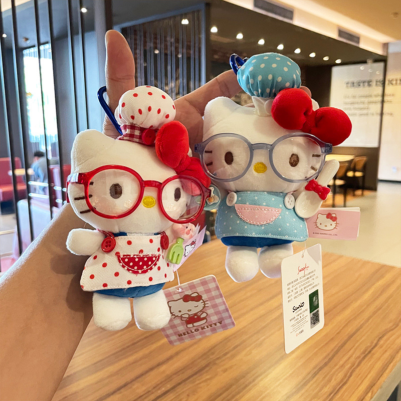 hellokitty plush toy, genuine Hello kitty keychain pendant, bag pendant, cute figurine Specification image