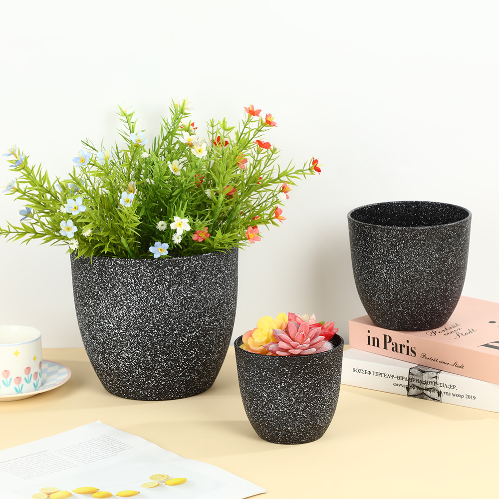 加厚园艺花卉绿植盆欧式简约花盆家用客厅阳台落地塑料花盆