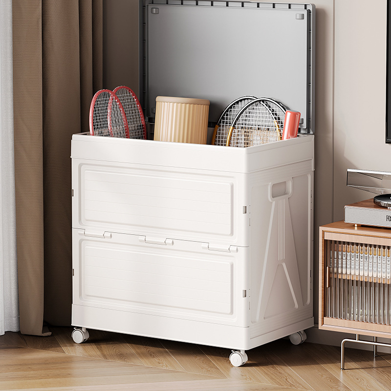 Caja de almacenamiento extraíble caja de almacenamiento plegable de plástico de gran capacidad doble puerta colcha armario de ropa