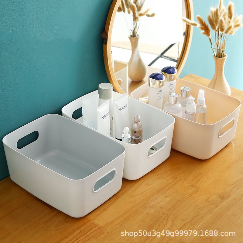 Rectangular snack storage box, desktop drawer, storage basket, cosmetics storage box, miscellaneous storage box Application Scenario