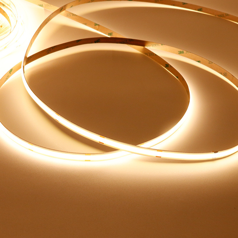 COB light strip, DC48V soft light bar, 20-meter single-head wiring, no voltage drop, LED high display self-adhesive strip light, 8-wide white light Application Scenario