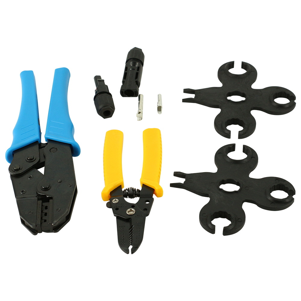 MC4 Photovoltaic Installation Crimping Clamp Set Package Solar Connector Terminal Crimping Clamp Set Cross-border bestseller details Picture
