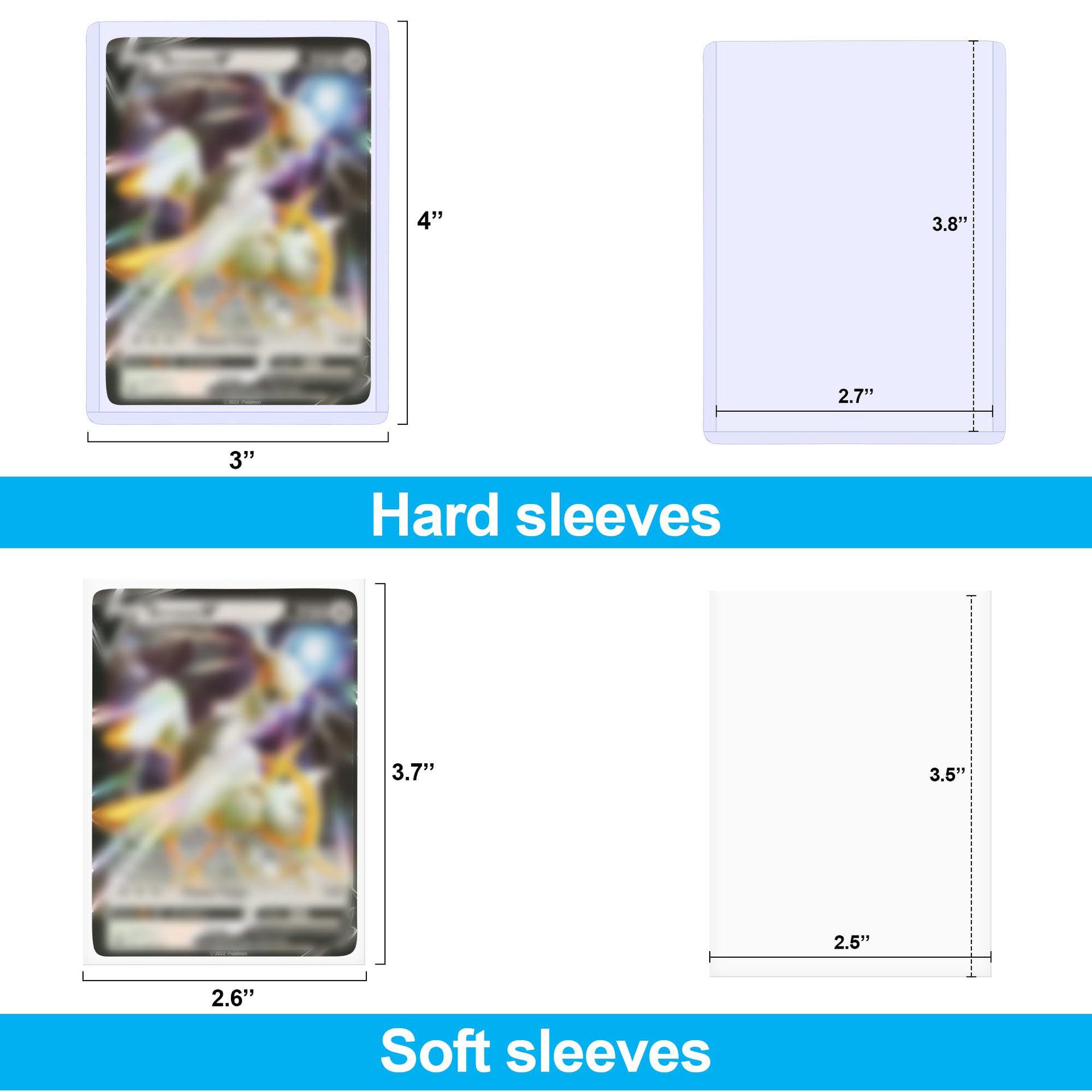 PVC transparent hard card sleeve, color box set, double-sided laminated Yu-Gi-Oh! Card sleeve, card film combination card storage and protection case Application Scenario