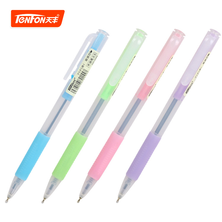 Tianfeng Oil Pen 5222 jelly color oil pen wholesale, foreign trade oil pen writes smoothly
