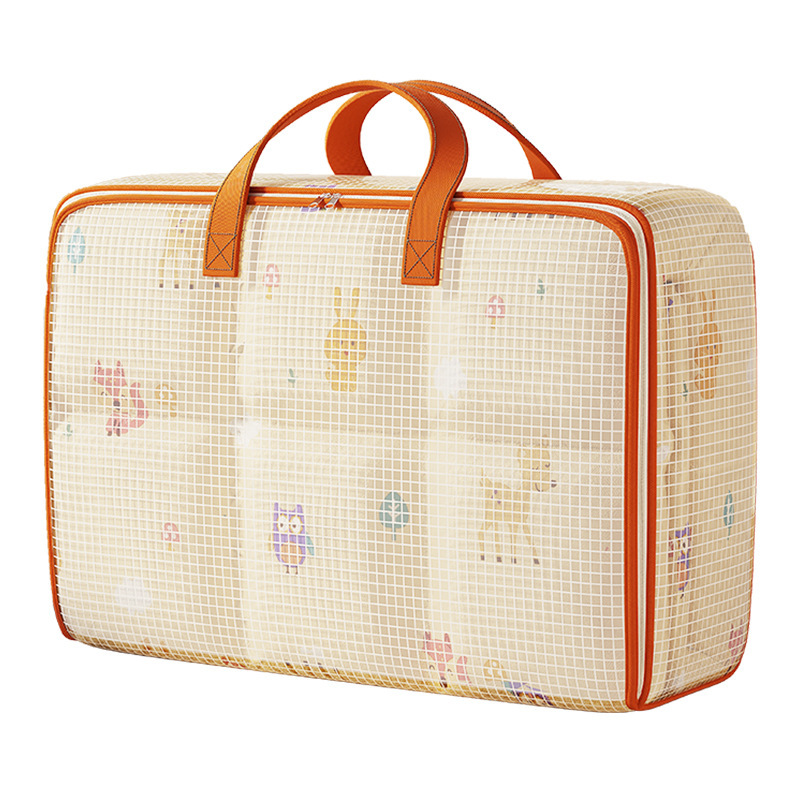 PVC mesh moving packing bags, transparent quilts, multi-functional storage bags, household clothing storage boxes, waterproof and moisture-proof Item Picture