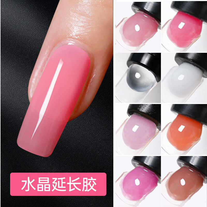 shanilak Crystal Nail Extension Gel Wholesale Poly Gel Nail Quick Extension 15ml Phototherapy Paperless Jelly Gel details Picture