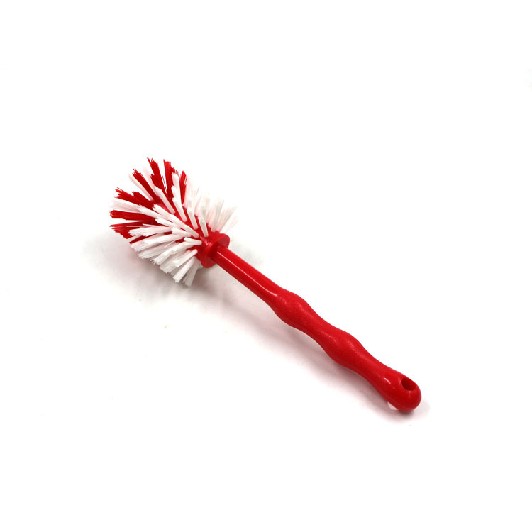 Wholesale of popular Jujian deburring bottle brushes, plastic handles, nylon bristle brushes, pot wall cleaning brushes, and hard bristle brushes Specification drawing
