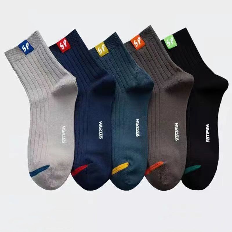 Chunda Socks Men's mid-leg socks Spring and Autumn anti-odor Socks Sweat-absorbing and breathable Cotton Socks Business Versatile Sports Socks wholesale Item Picture