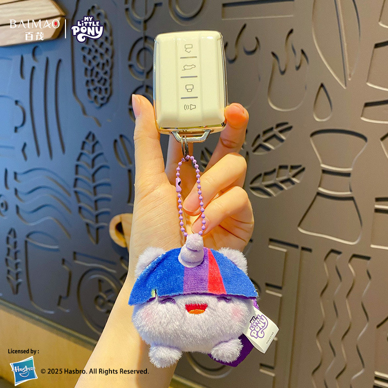 Genuine My Little Pony plush keychain, cute and exquisite female couple button-up doll, key chain bag and pendant Application Scenario