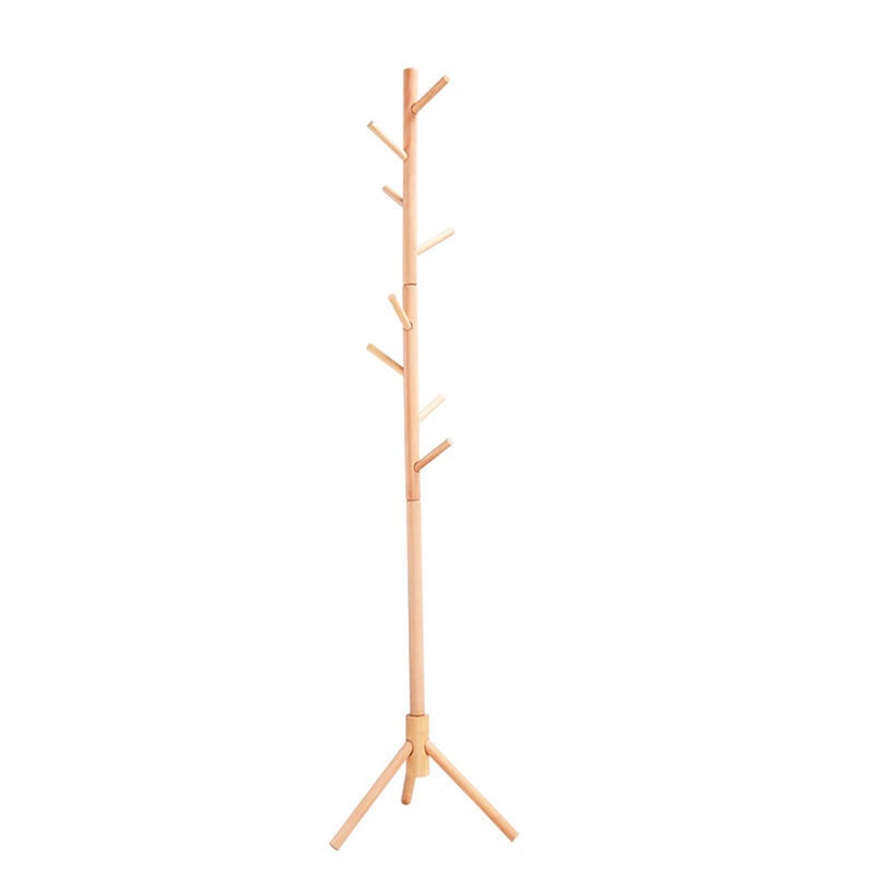 实木衣架落地卧室挂衣架挂衣杆客厅立式挂衣服的架子挂包架衣帽架
