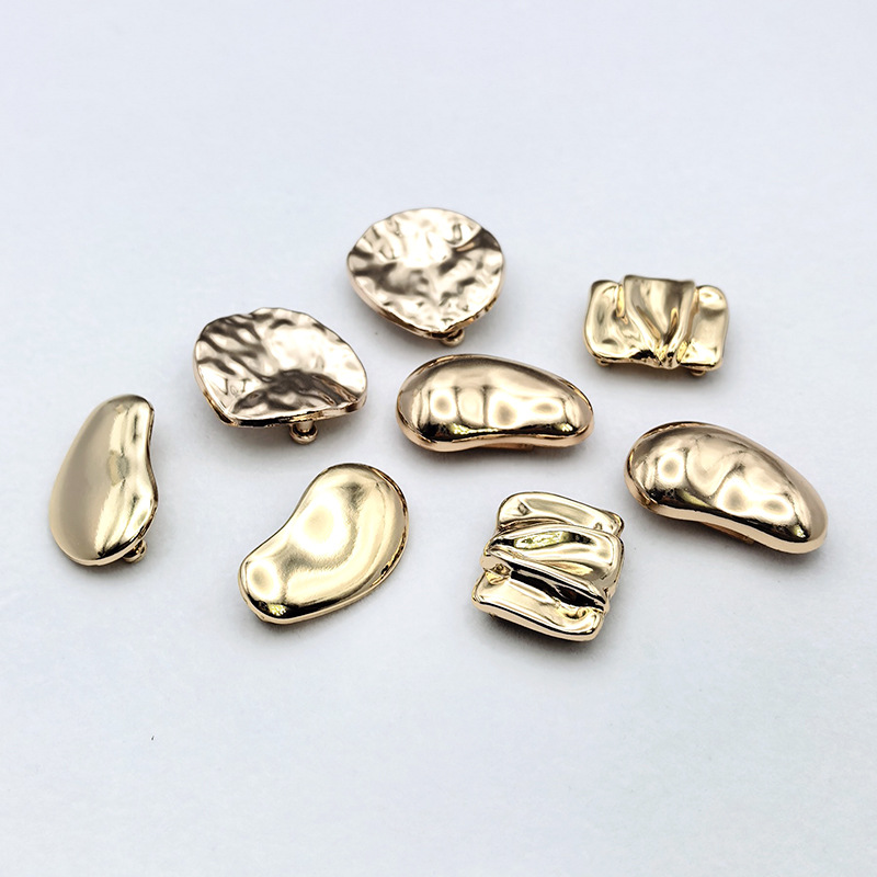 Metal texture swimsuit decorative buttons, irregular and irregular-shaped hardware accessories, underwear, bikini DIY accessories Application Scenario