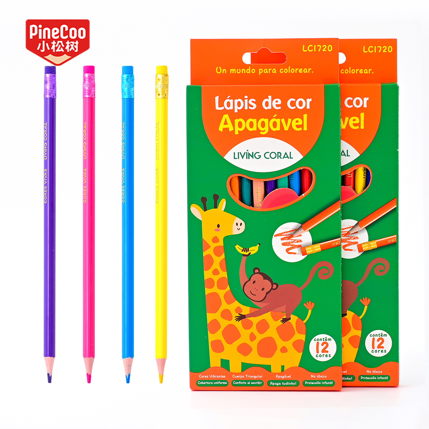 Comercio exterior borrable 12 lápices de color de color de estudiante de escuela primaria color de plomo pinceles de dibujo dibujo de estudiante de arte graffiti pinceles al por mayor Application Scenario