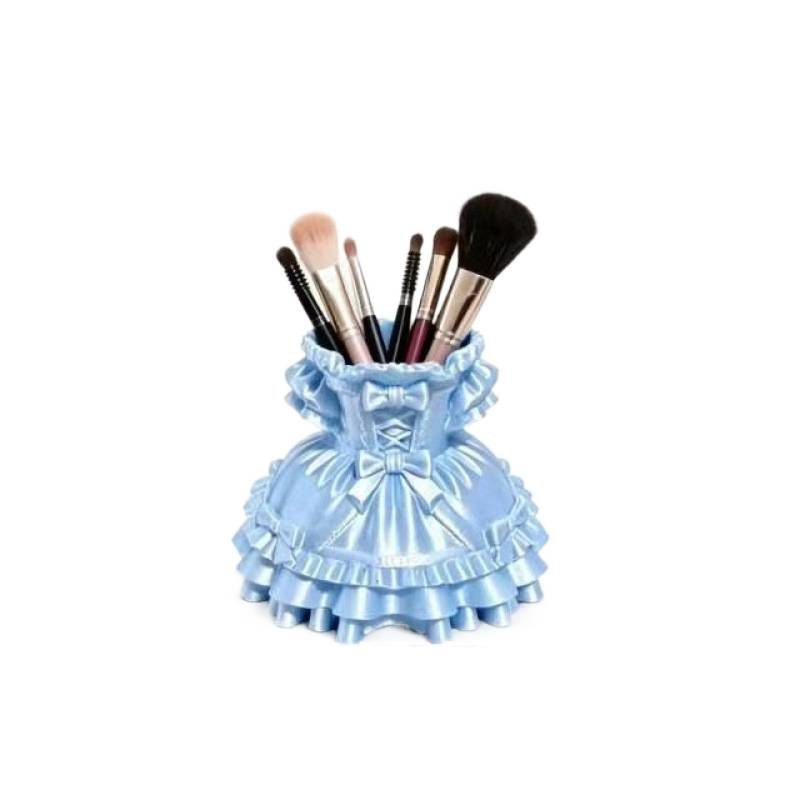 3D printed new princess dress, Lolita girl, cute desktop storage box, pen holder, cosmetic decoration piece Item Picture