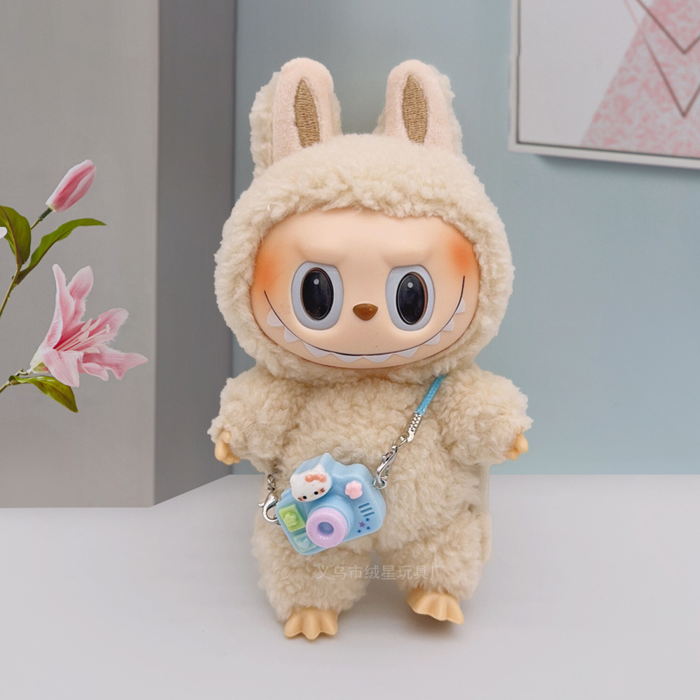 Creative cartoon camera dolls, mini camera pendants, DIY plush toys, decorative cotton doll accessories details Picture