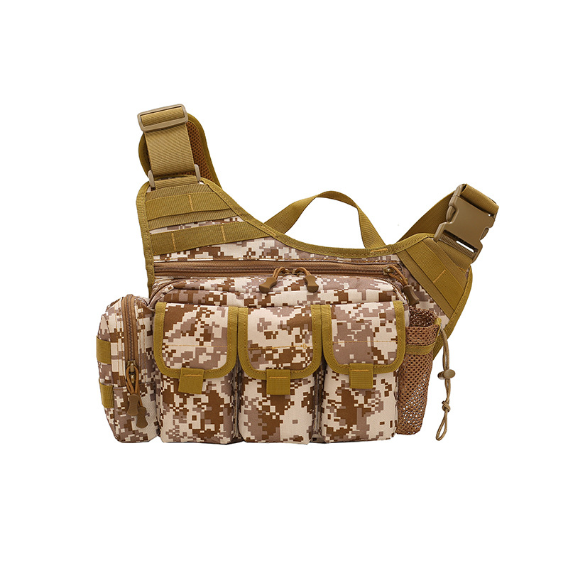 Apron's new outdoor multi-purpose tactical backpack, men's saddle bag, cycling bag, digital camouflage sports travel bag details Picture