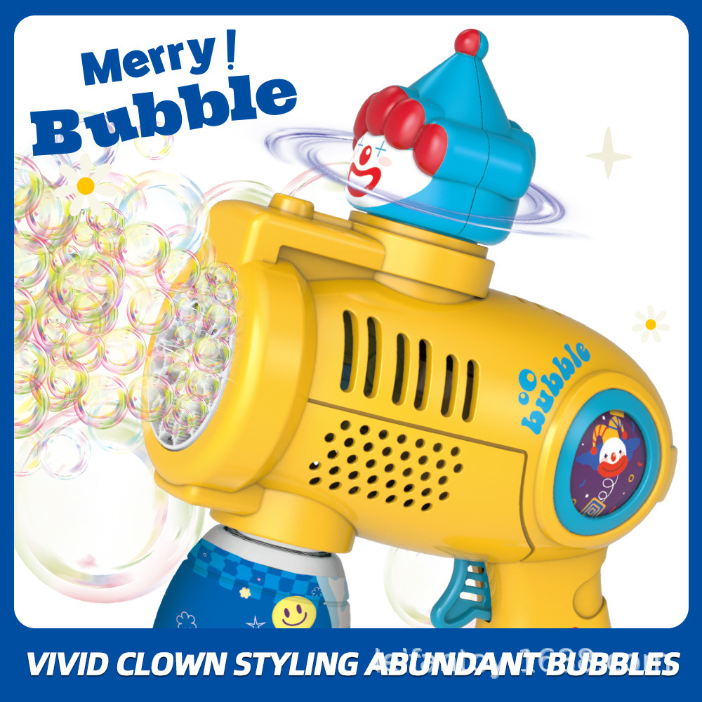 Wholesale of new cross-border 21 pumpkin rotating light bubble machine hand-held fully automatic bubble dispensing Easter children's toys Specification image