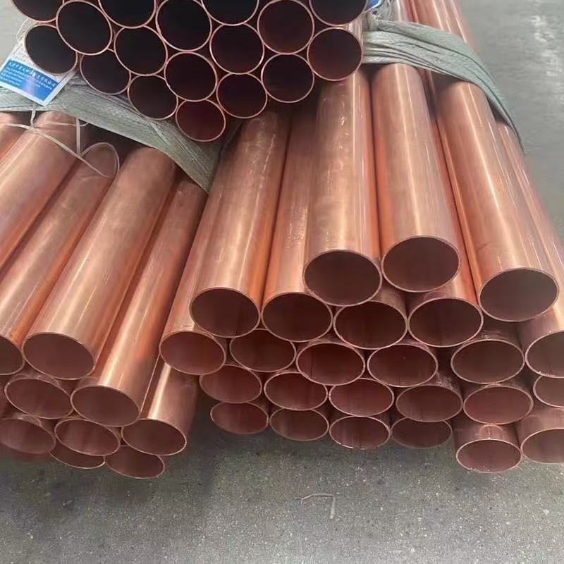 Air conditioning red copper tubes, red copper tube processing, hollow round tubes, straight tubes, red copper tubes, 10mm large diameter red copper wiring tubes Specification image