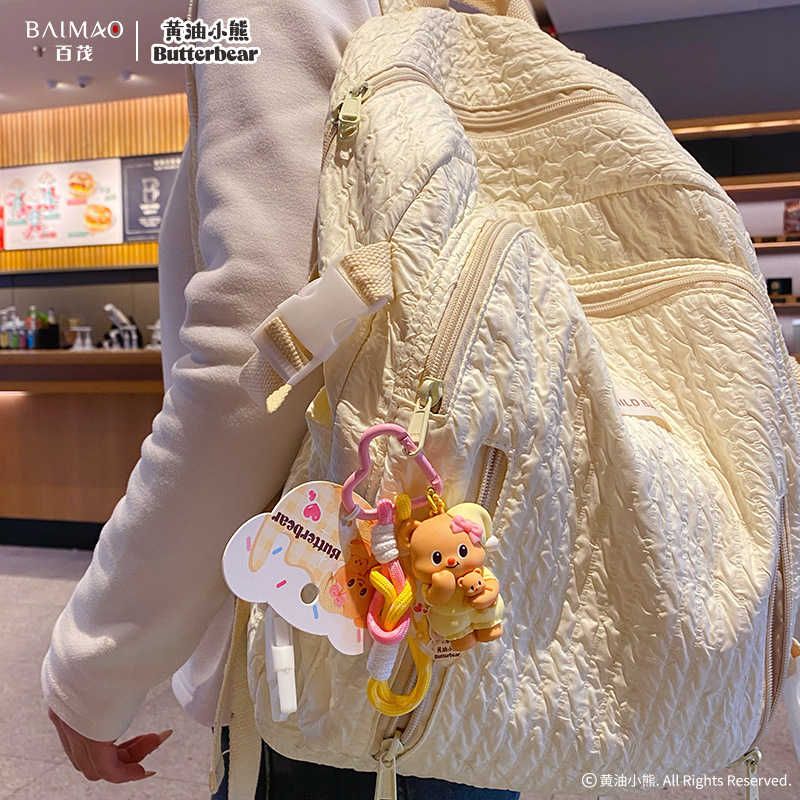 Genuine Butter Bear Fashion Show series dolls, keychains, delicate and cute female dolls, key chains, schoolbag pendants Application Scenario