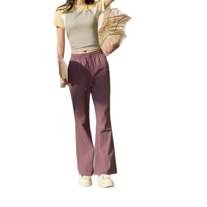 Mountain and field slightly flared, quick-drying casual sportswear pants for women in spring and summer, straight, loose, cool, sun-protective pants, drape long pants 8011 Application Scenario