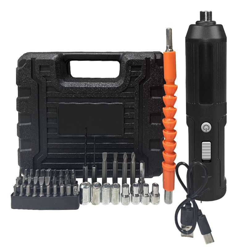 Straight-handle USB rechargeable high-torque lithium battery screwdriver, electric screwdriver, high-torque lithium battery fast charging Item Picture