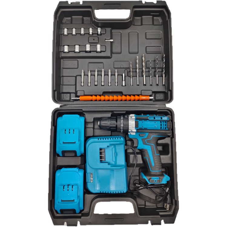 Hand-held drills, cross-border best-selling household multi-functional impact drills, rechargeable drills, electric screwdrivers, electric drills and power tools Item Picture