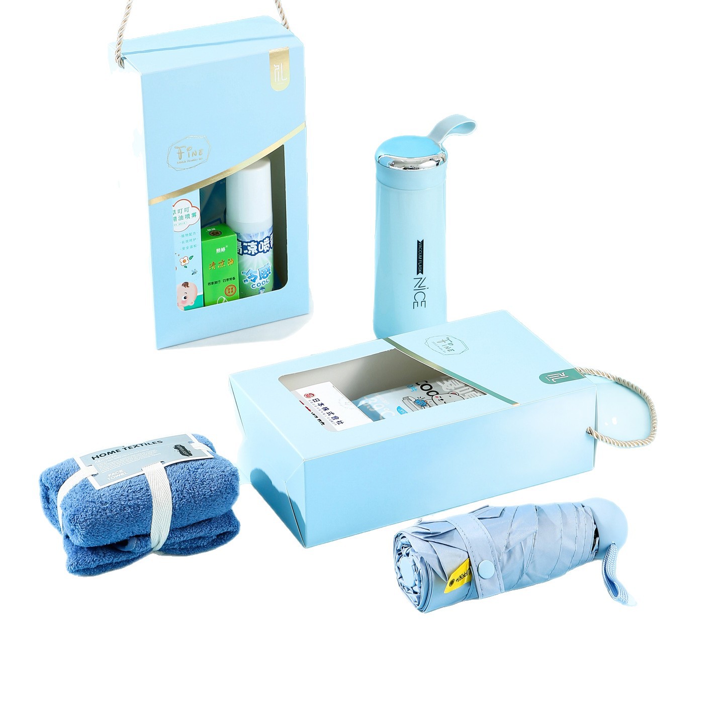 Summer coolness gift box, heatstroke prevention and cooling package, souvenir set, summer gift company, employee welfare, casual gift Item Picture