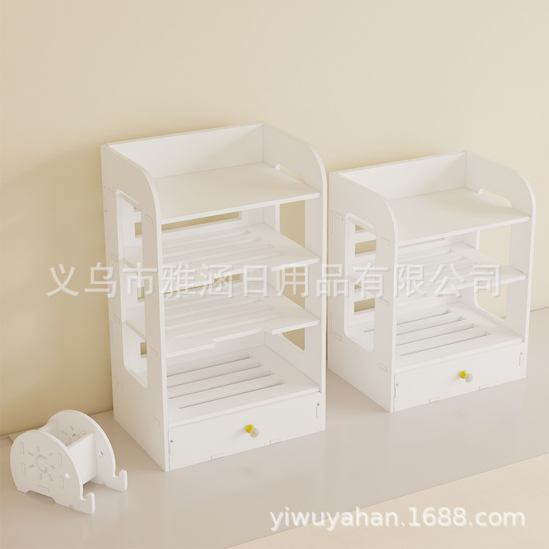 居家收纳用品/指甲油/u形分隔架/看书支架/学习书桌收纳架产品图