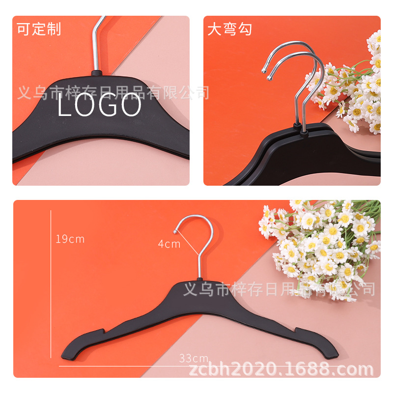 Wholesale of large-sized, thickened, seamless, men's and women's suit hangers specifically designed for clothing stores Specification image