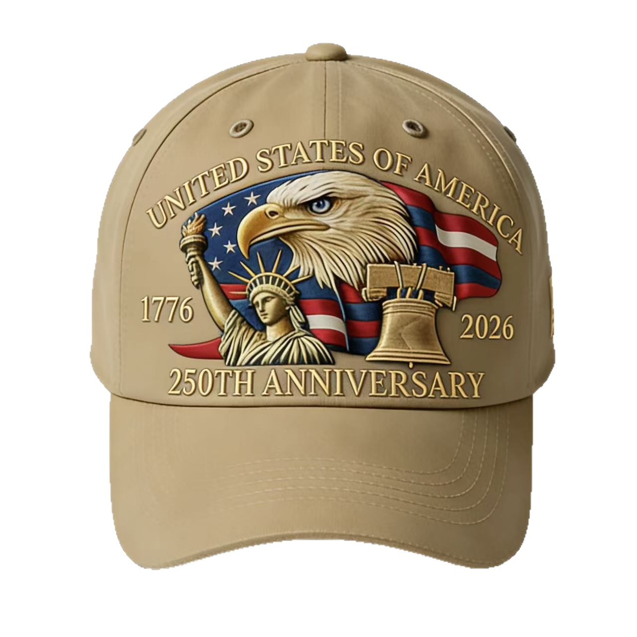 Amazon's new embroidered baseball cap for the 250th anniversary of the United States, sun protection cap for men and women Item Picture