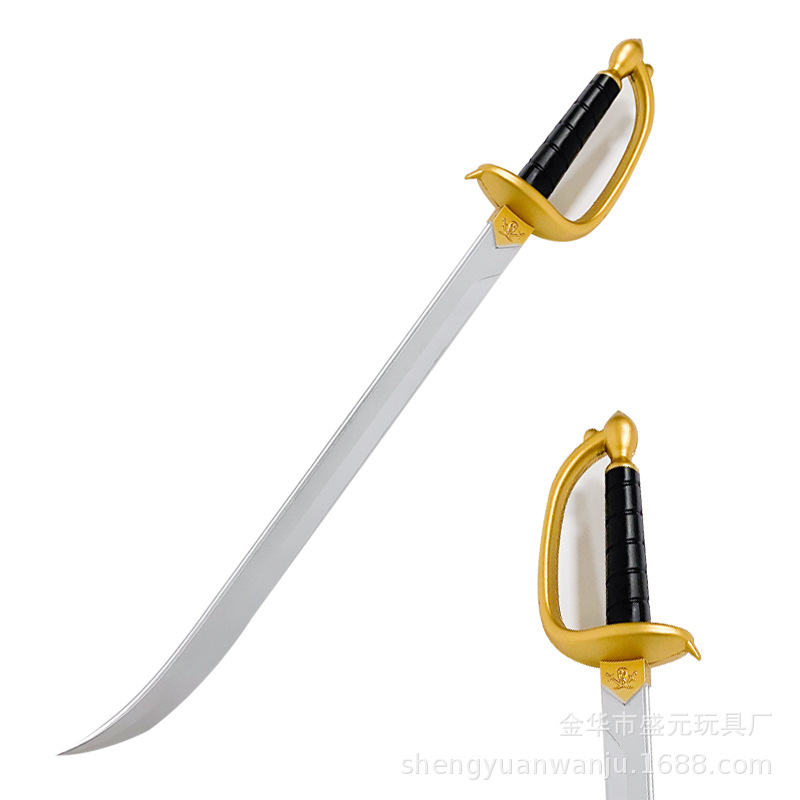 Halloween prop Caribbean Pirate Knife PU rubber children's toy sword cosplay Pirate knife details Picture