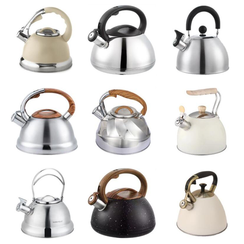 跨境不锈钢水壶批发高级感鸣笛烧水壶家用鸣音壶Whistling Kettle