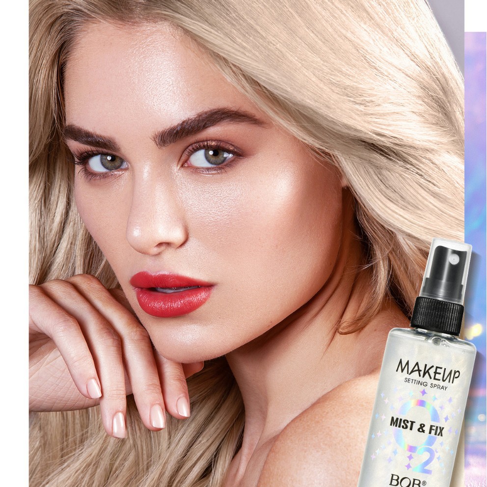 Cross-border bob Setting Spray is long-lasting, does not smudge, is waterproof, sweat-proof, hydrating, moisturizing, oil-controlling, and does not tighten. It is a setting water details Picture