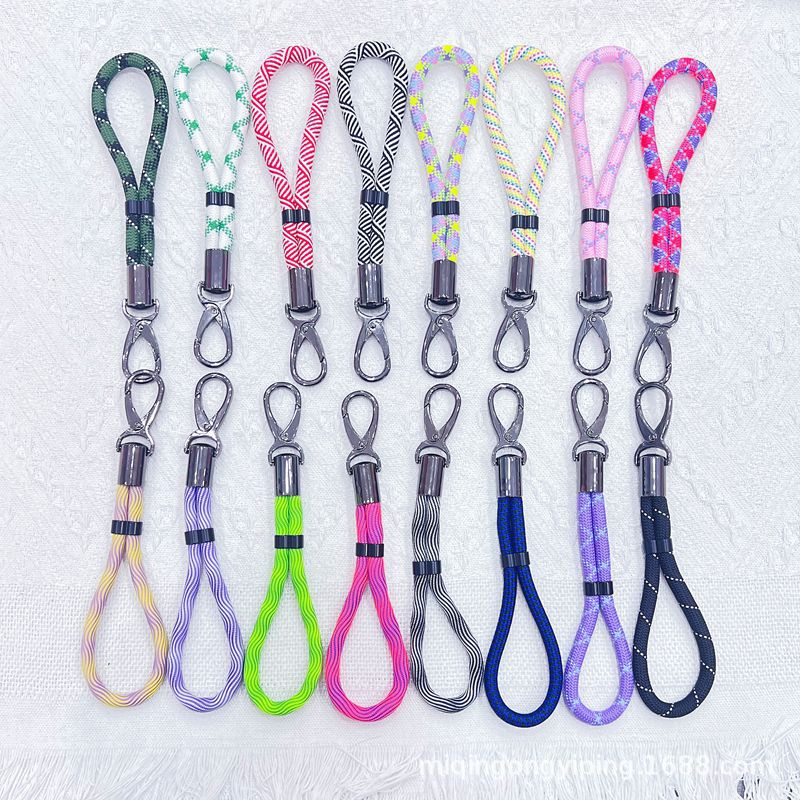 Adjustable short mobile phone wrist strap with a high-end feel, sturdy for outdoor mountain climbing, anti-loss and anti-drop, water cup hand-held strap Specification image