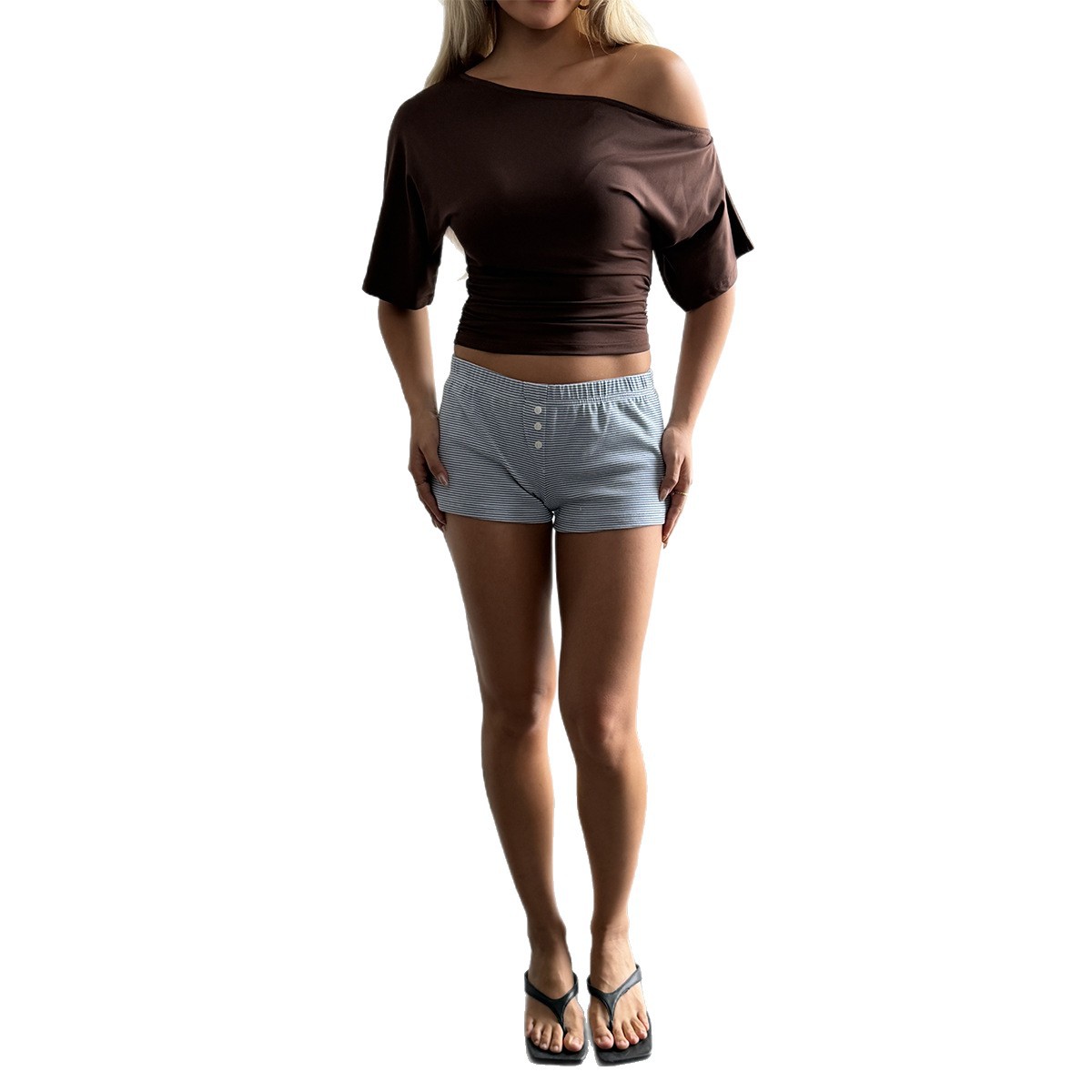 Diyun Cross-border European and American Y2K Hot Girl Casual and Versatile short-sleeved top T-shirt women's Clothing 2026 Summer Amazon Independent Store Item Picture
