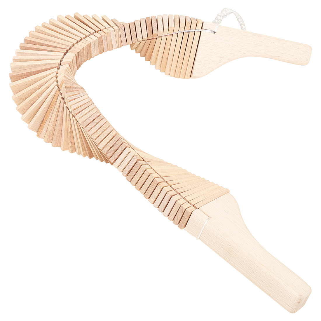 Cross-border wooden long snake whip, Orff percussion instrument performance, music teaching aid, toothed wood long tongue whip, rattan, snake-shaped whip details Picture
