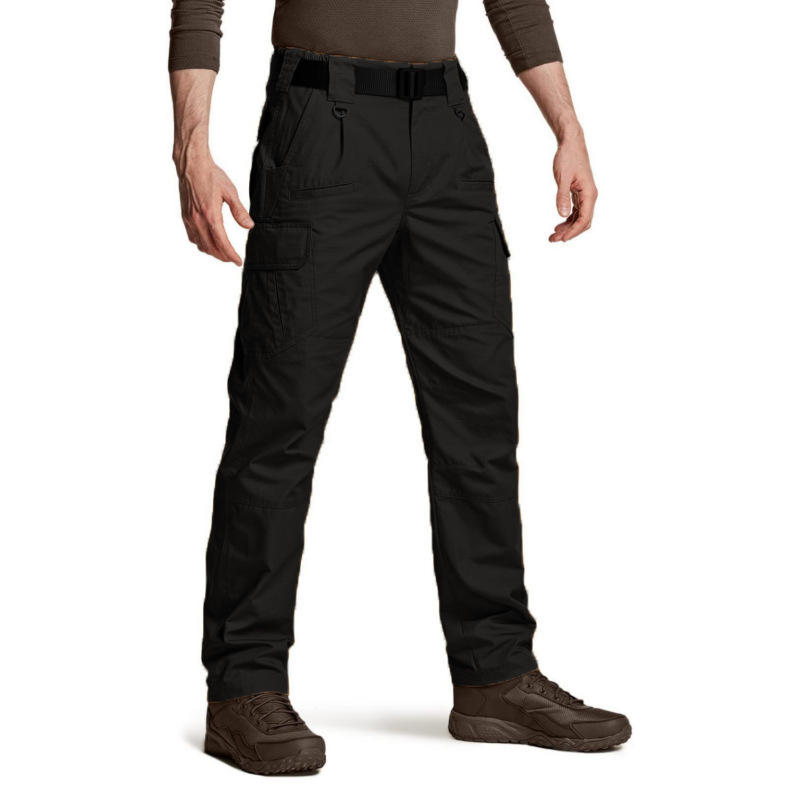 Cross-border men's outdoor sports workwear pants with multiple pockets, outdoor cycling, mountaineering and casual running pants in stock at the factory Specification image