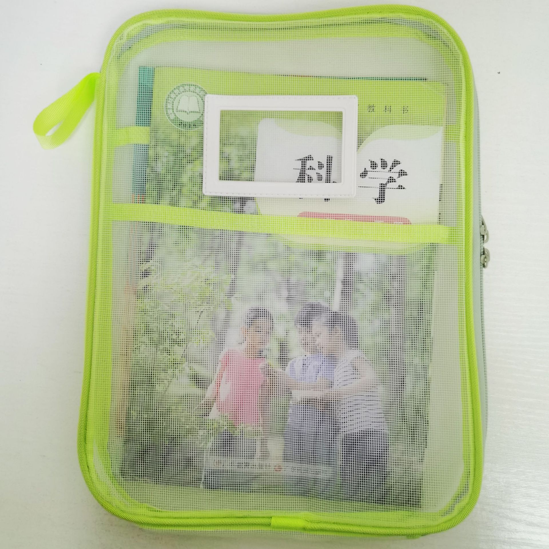Japanese A4 subject classification bag for primary school students, thickened tutorial mesh, zipper storage file bag, transparent for exams Application Scenario