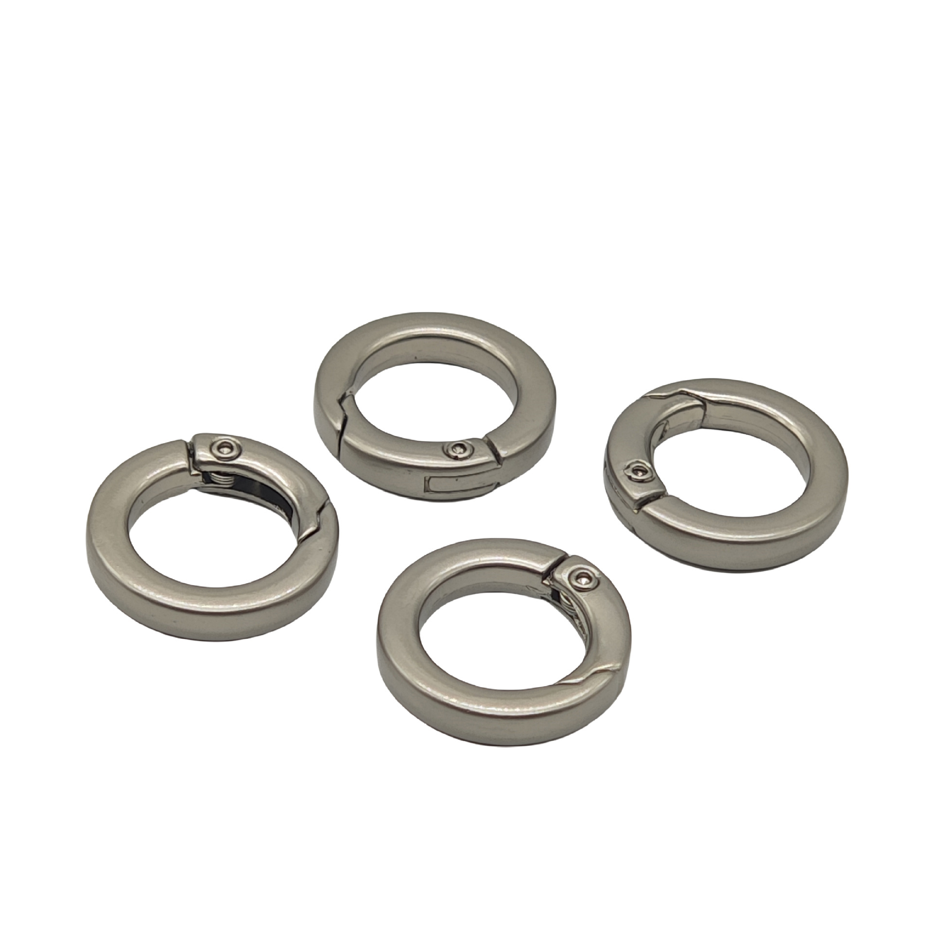 Zinc alloy 4-inch square wire spring coils for luggage hardware, key buckles, mobile phone lanyards, accessories, flat wire open spring coils Item Picture